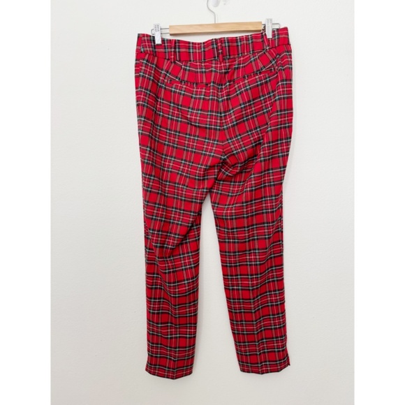 Talbots Hampshire Ankle Pants Holiday Tartan Plaid 4 - Picture 3 of 5